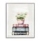 Stupell Industries Floral Stacks with Vintage Books Framed Giclee, design by Kim Allen